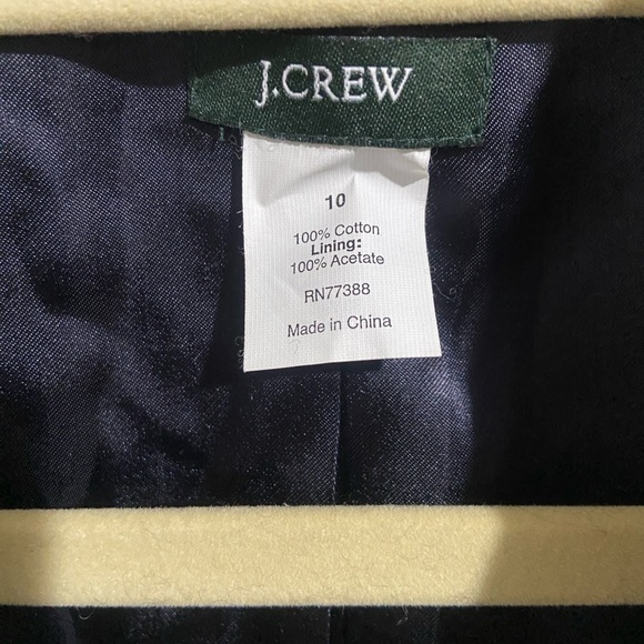 J. Crew Women's Green Velvet Blazer - Picture 4 of 12